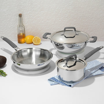 Vinod Platinum Luxe 5 pc Set (with Lids)